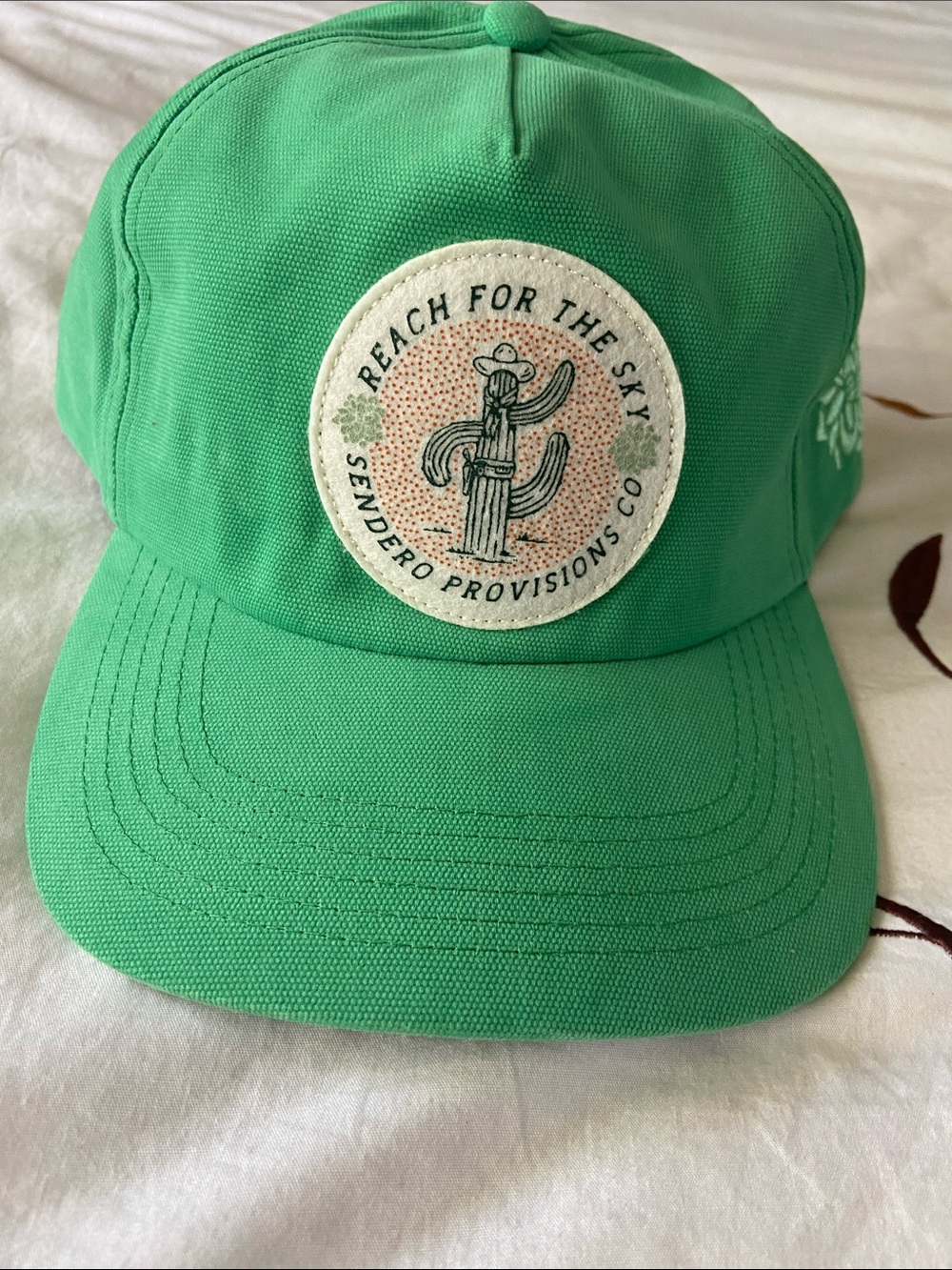 Reach For The Sky Green Cap Baseball Hat- Sendero Provisions Co. EUC Unisex